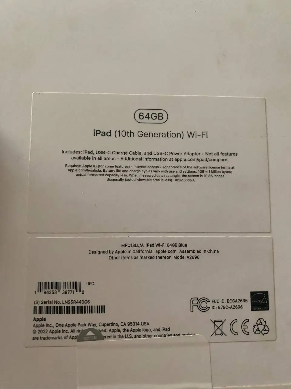 Продам iPad 10 (2022) 64 ГБ с коробкой и чехлом - Планшеты (Электроника) в Владивосток