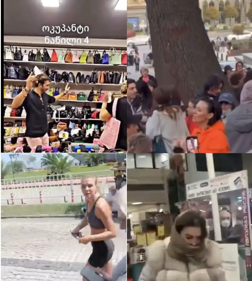 Грузинские оппозиционеры атакуют российских женщин