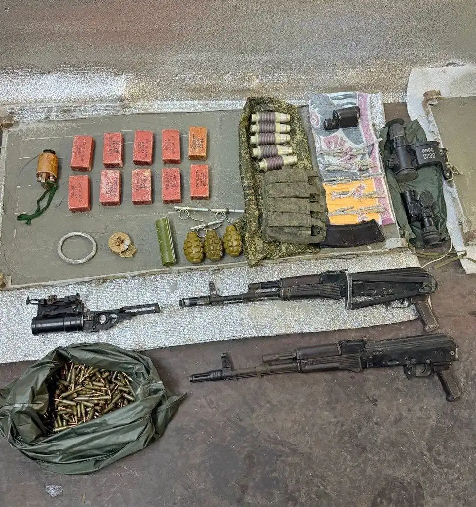 Изъятие оружия и взрывчатки в Белгороде