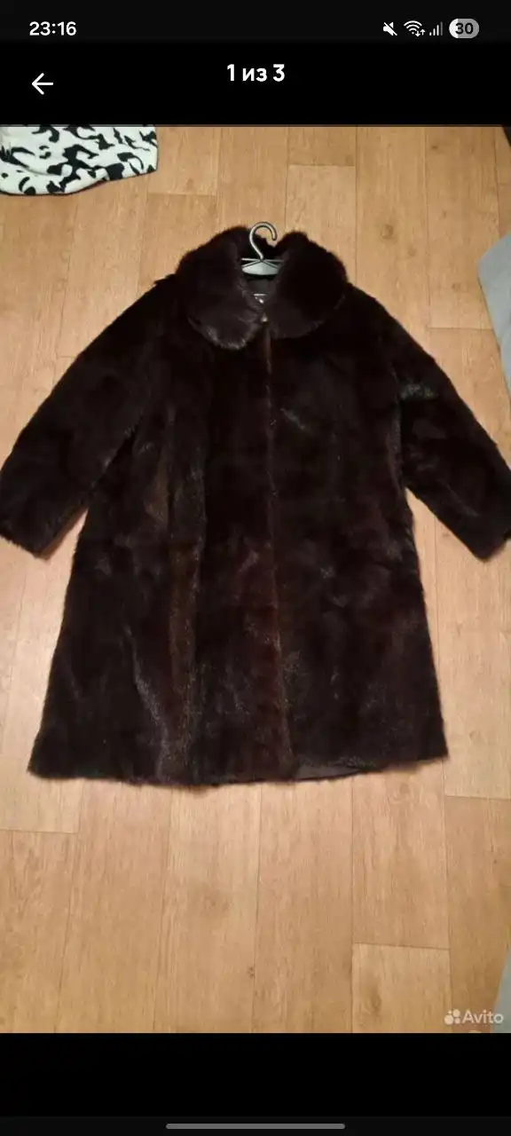 Продам шубу эко мех размер 52