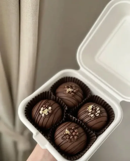 Шоколадные трюфели ручной работы - Упаковка в Саратов