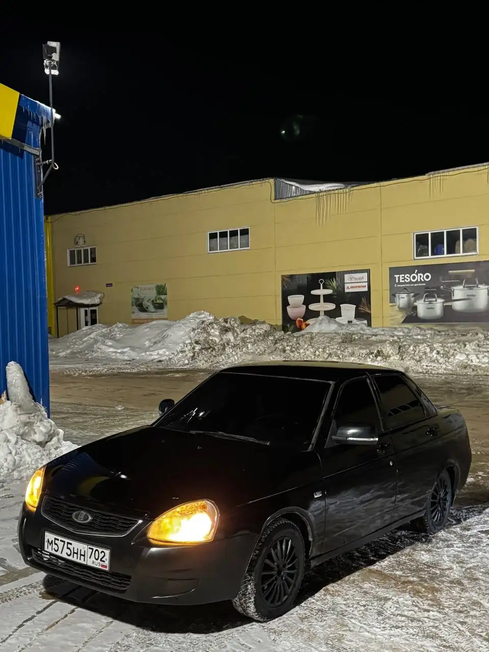 Продается Лада Приора 2008 года, черный цвет, катаная - Легковые автомобили (Авто) в Стерлитамак