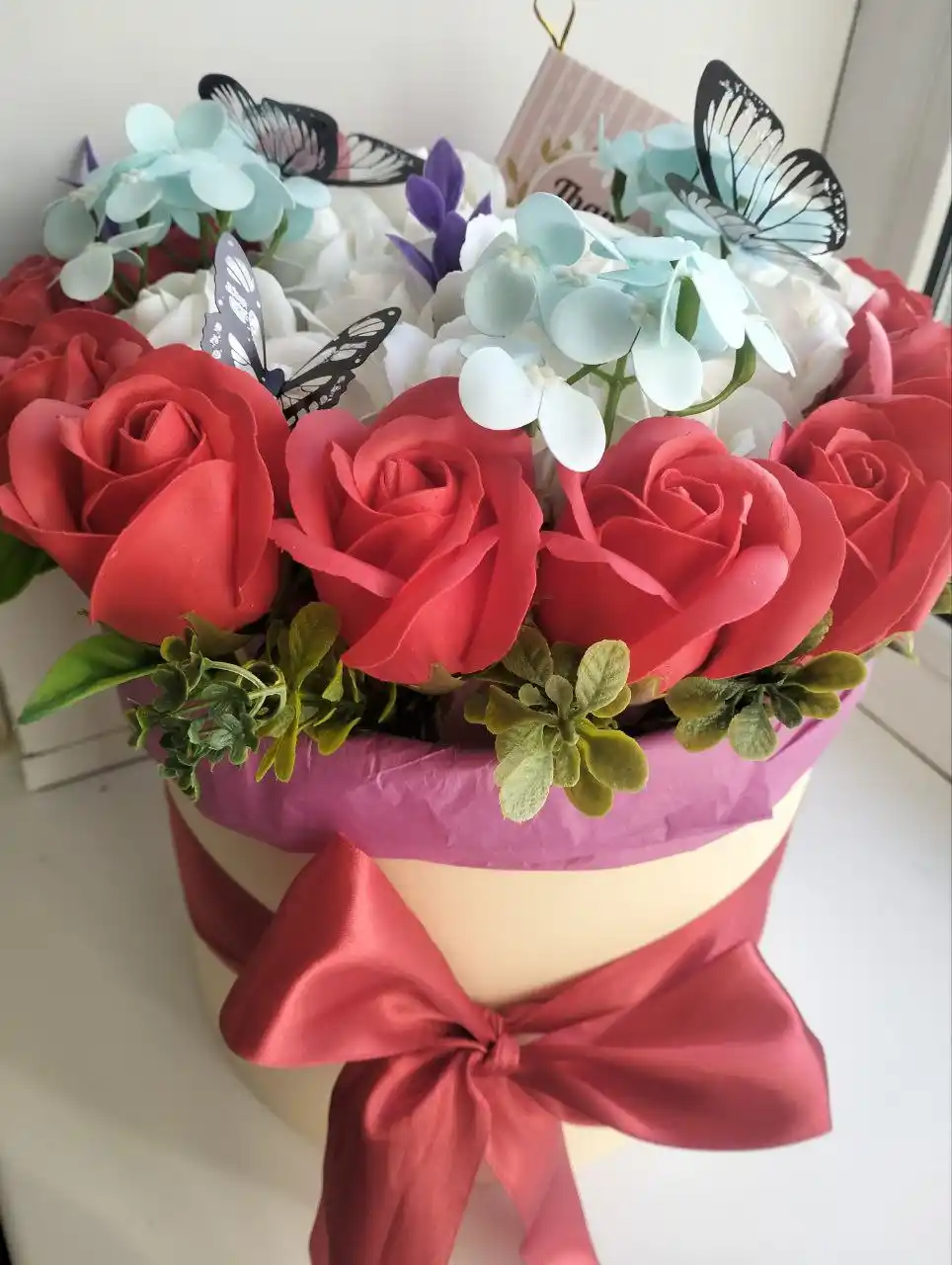 Букет из мыльных роз ко дню матери