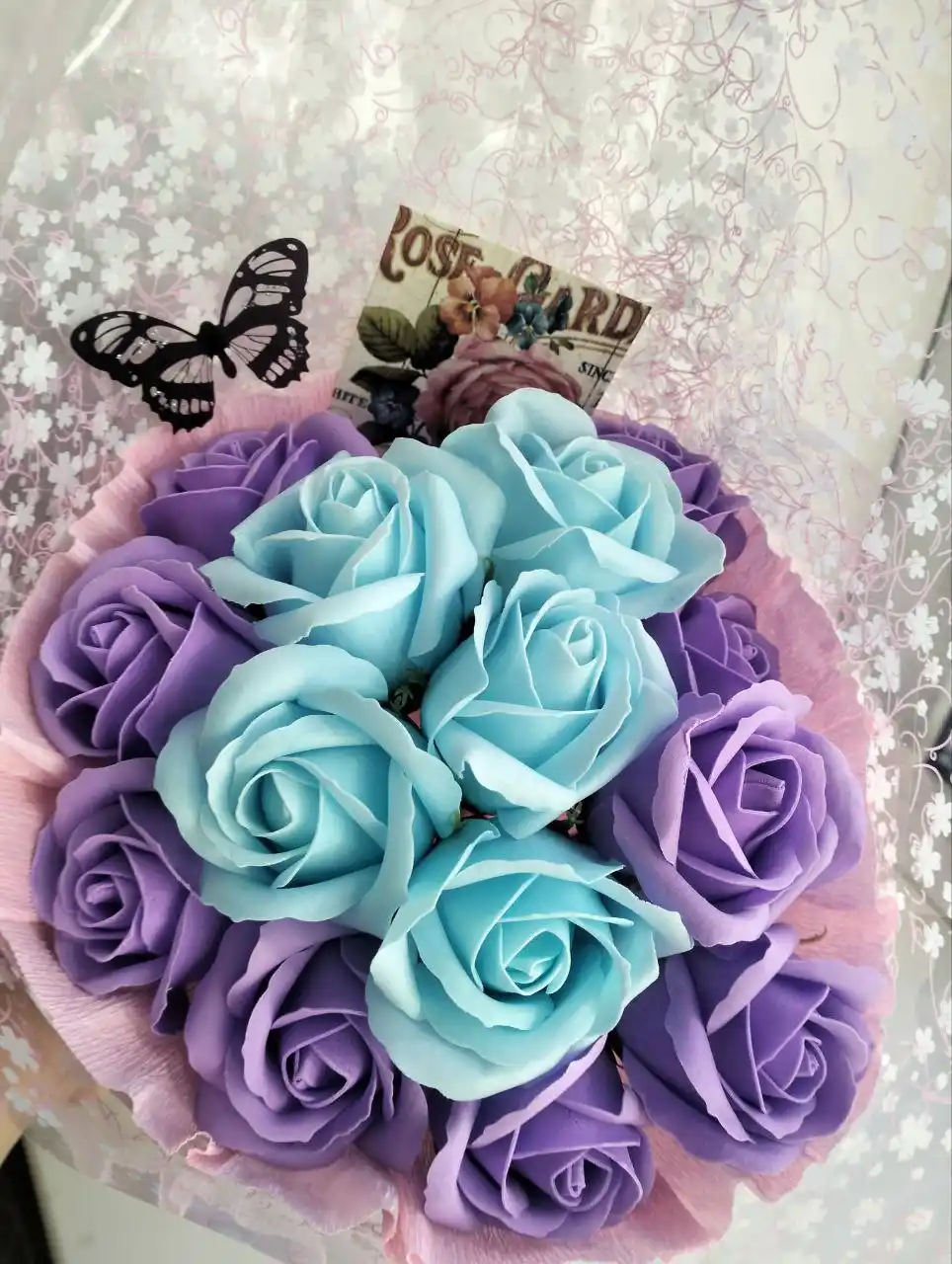 Букет из мыльных роз ко дню матери