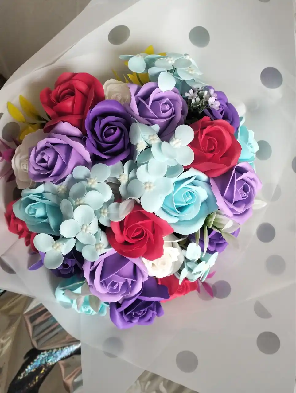 Букет из мыльных роз ко дню матери