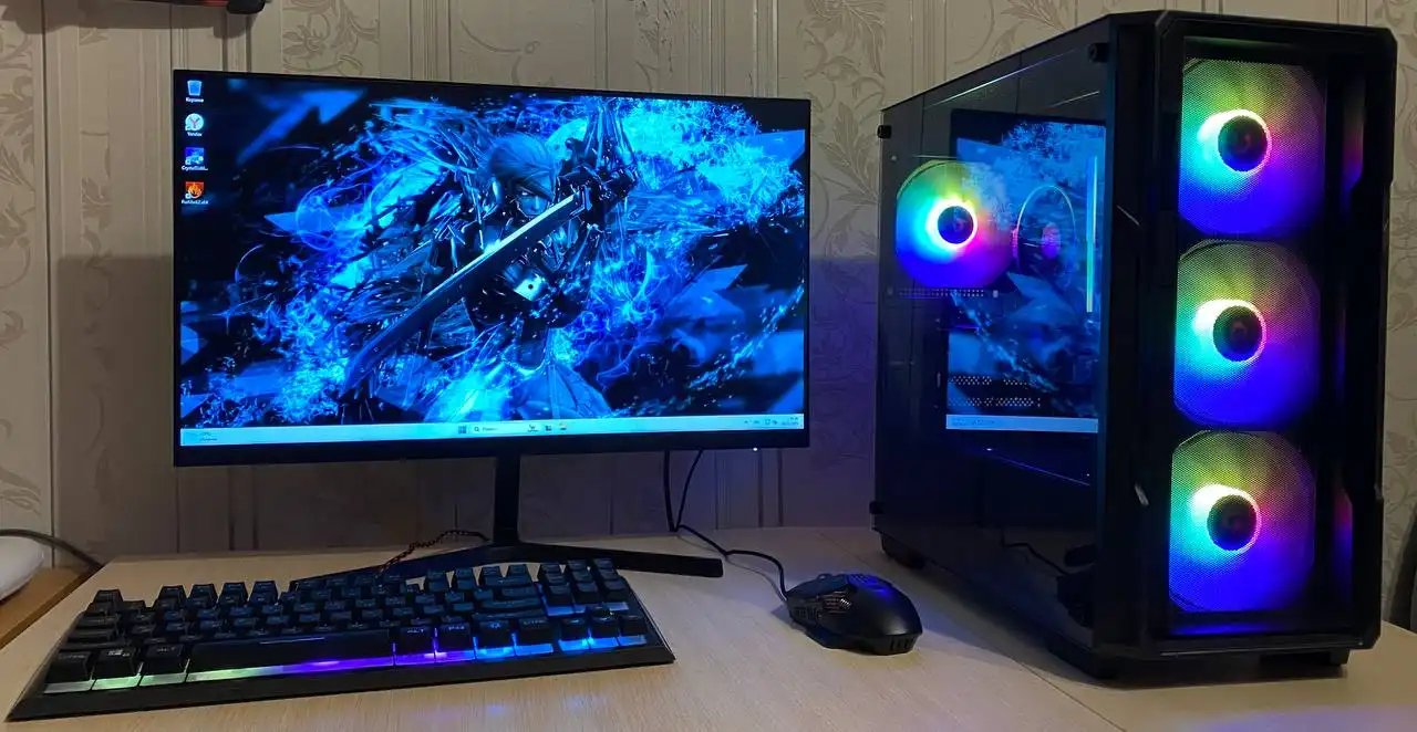 Продам игровой компьютер с монитором MI 24 дюйма