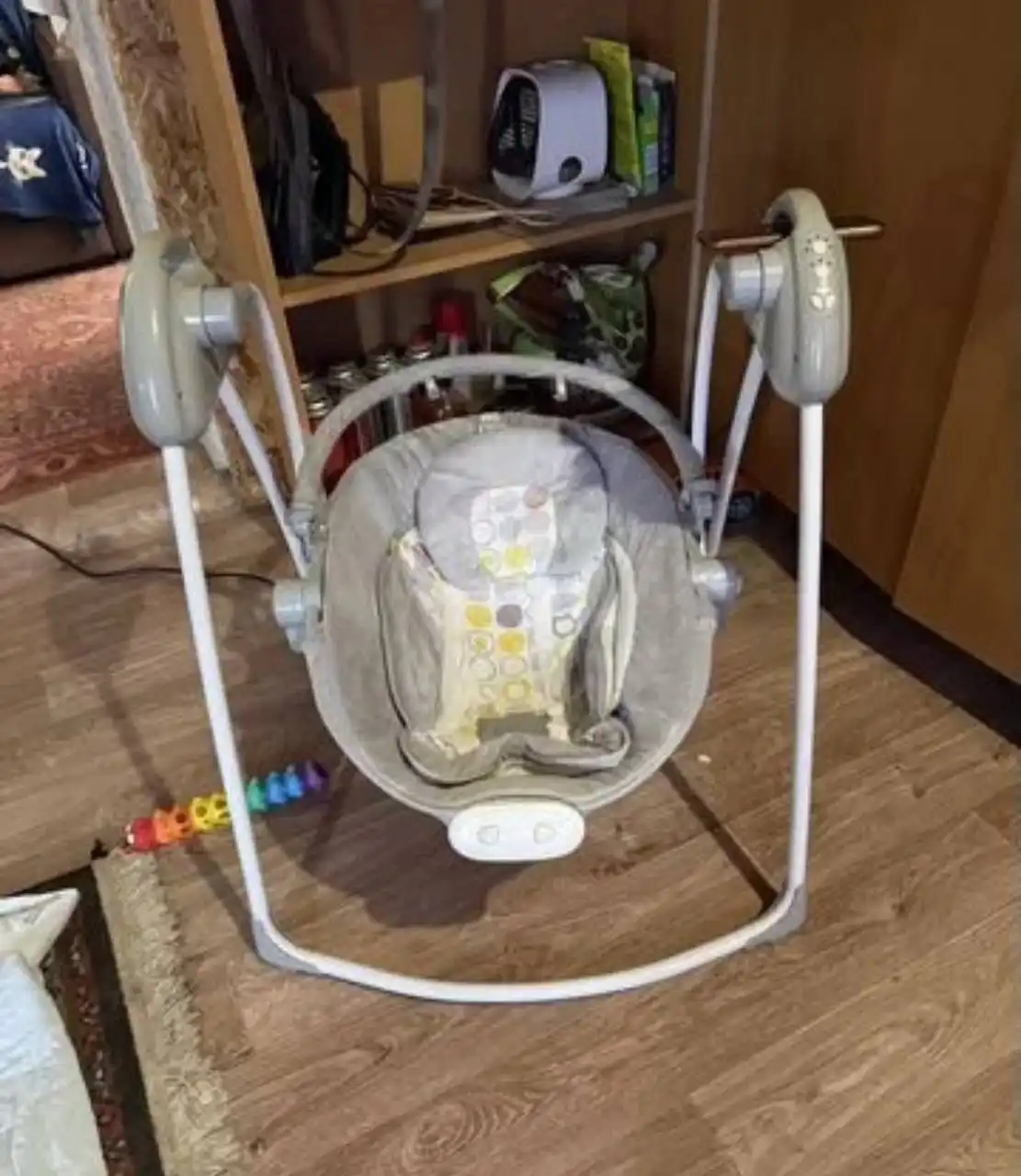 Электрокачели/шезлонг 2 в 1 с вибрацией и музыкой