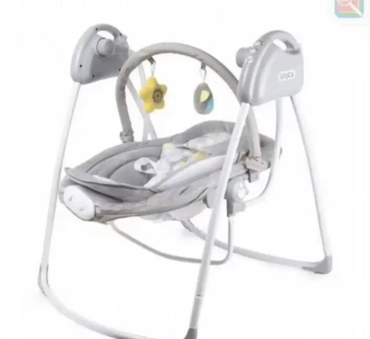 Электрокачели/шезлонг 2 в 1 с вибрацией и музыкой