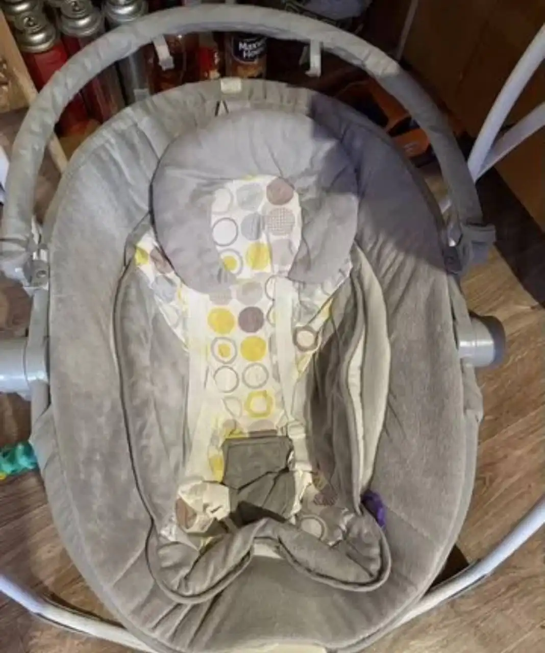 Электрокачели/шезлонг 2 в 1 с вибрацией и музыкой