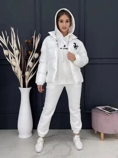 Спортивный костюм тройка на флисе с курткой