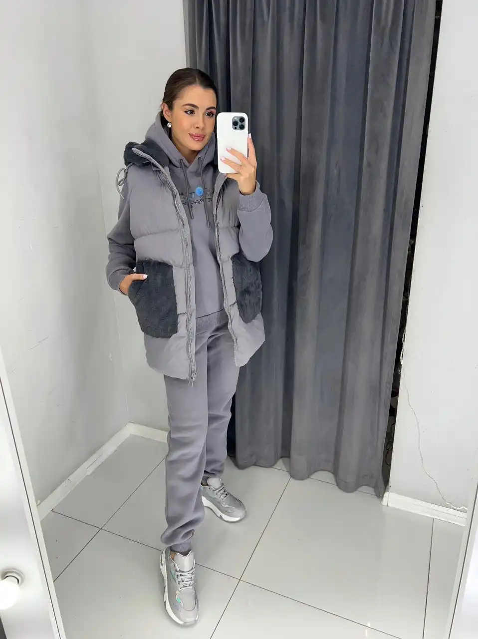 Спортивный костюм тройка на флисе - Спортивная одежда (Одежда) в Барнаул