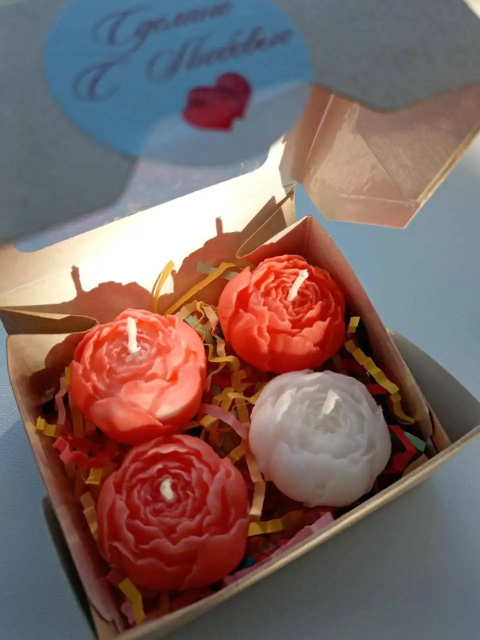 Набор свечей ручной работы с розами - Рукоделие (Барахолка) в Барнаул