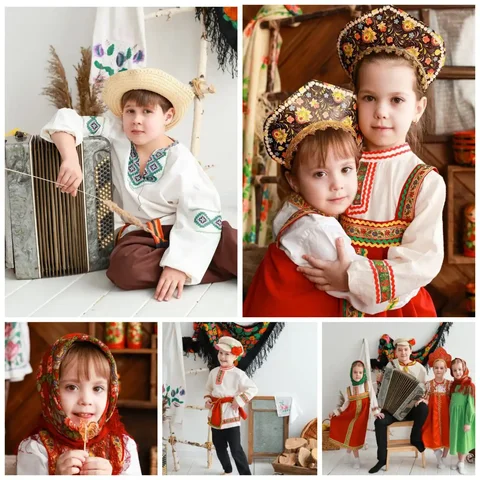 Фотодень "Масленица" с одеждой для детей - Йога в Барнаул