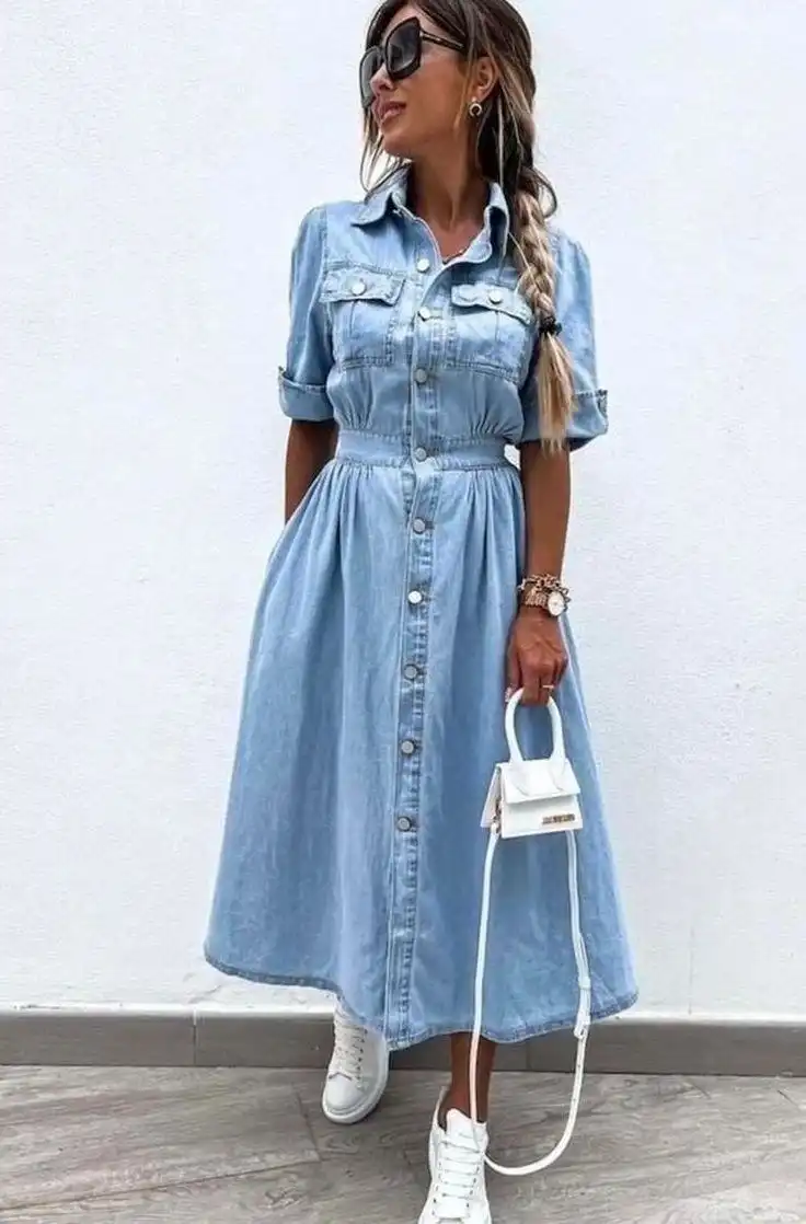 Джинсовые платья размеры 42-58 - Платья (Одежда) в Барнаул