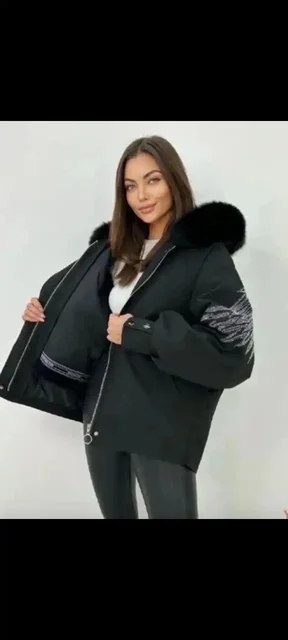 Куртка натуральная подстёжка кролик и опушка песец - Повседневная одежда в Барнаул