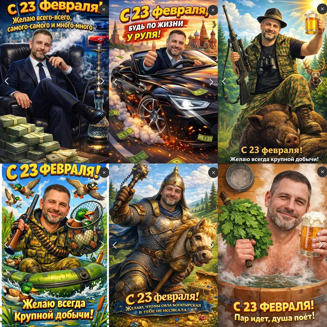 Поздравление с 23 февраля открыткой с изображением - Поздравления/Открытки (Услуги) в Барнаул