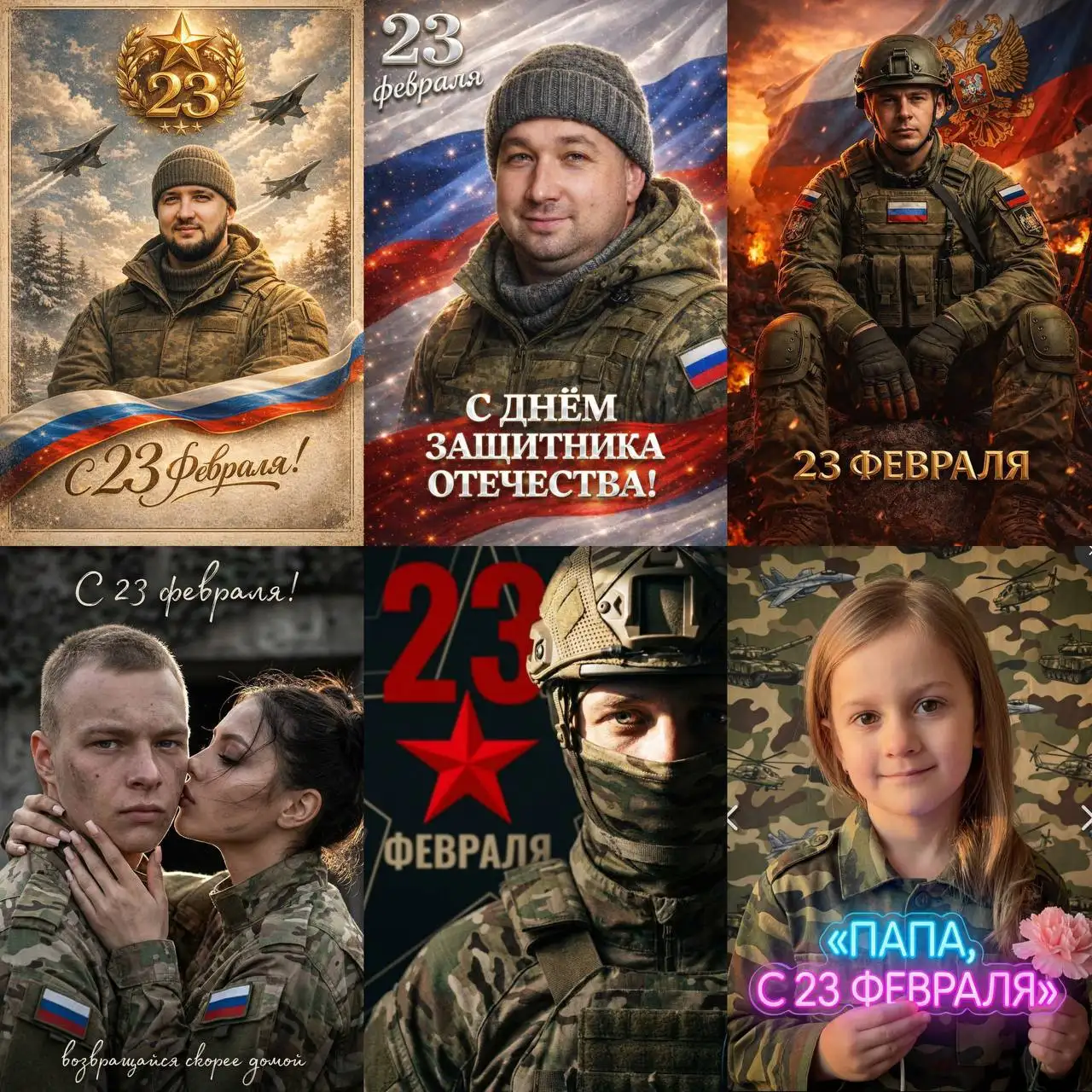 Поздравление с 23 февраля открыткой с изображением - Поздравления/Открытки (Услуги) в Барнаул