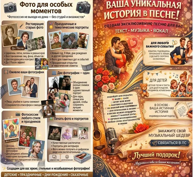 Фотосъемка дома и эксклюзивные песни на заказ - Фотосъёмка в Барнаул