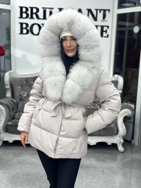 Пуховик со съемным мехом, размеры 42-58 - Варежки в Барнаул