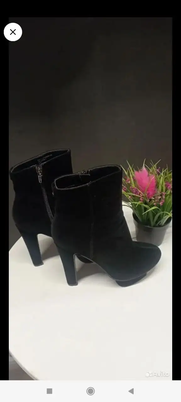 Ботильоны эколак и ЭКО замша б/у 38 размер - Обувь (Одежда) в Барнаул