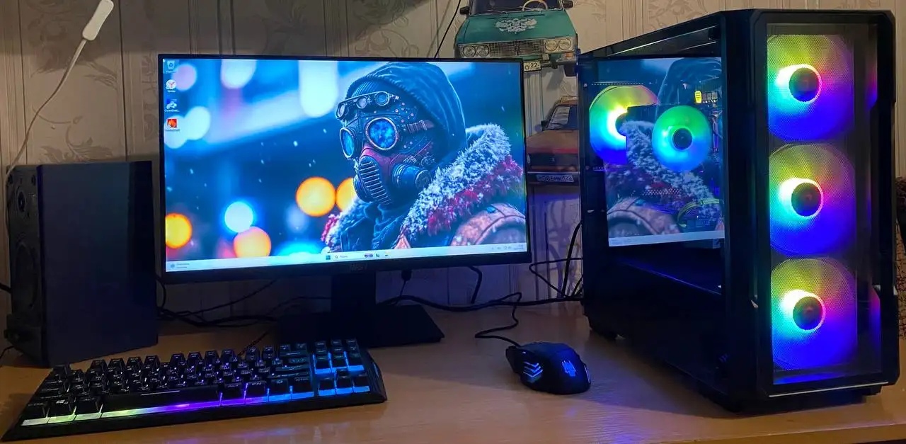 Игровой компьютер в сборе с монитором - Компьютеры и комплектующие (Электроника) в Барнаул