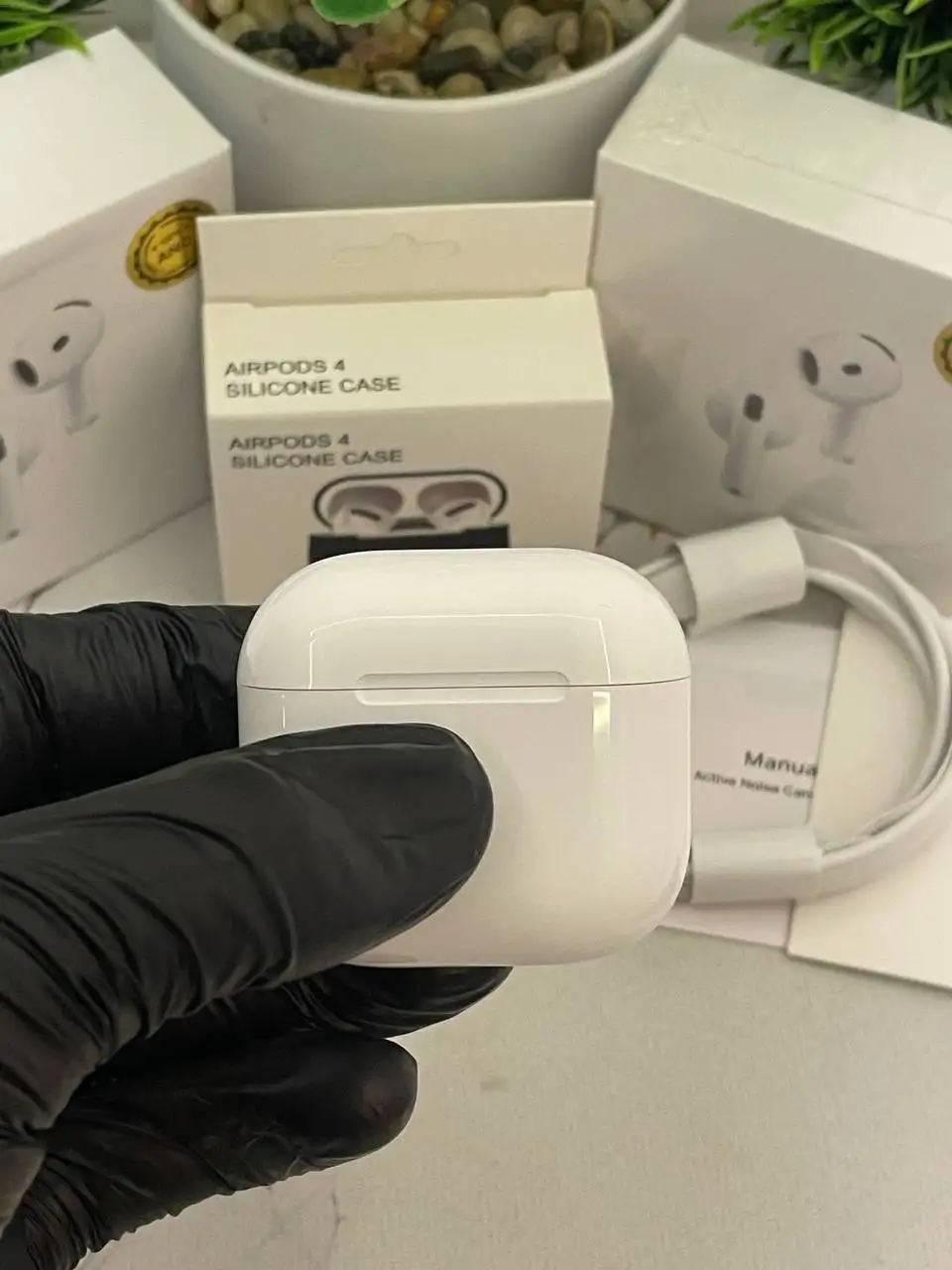 AirPods 4 (новые) с чехлом в подарок - Наушники (Электроника) в Барнаул