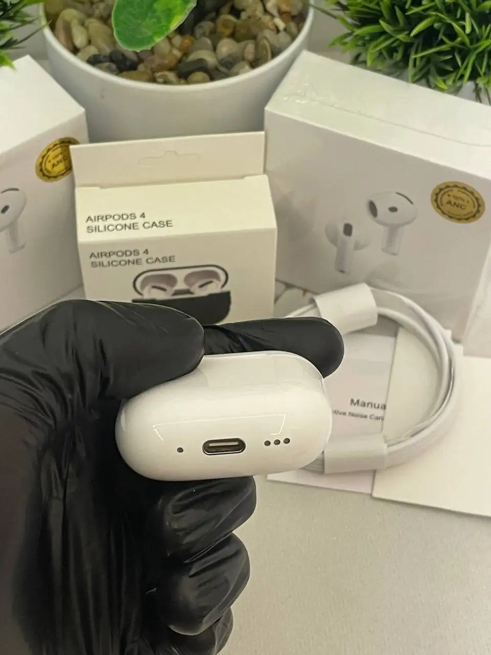 AirPods 4 (новые) с чехлом в подарок - Наушники (Электроника) в Барнаул