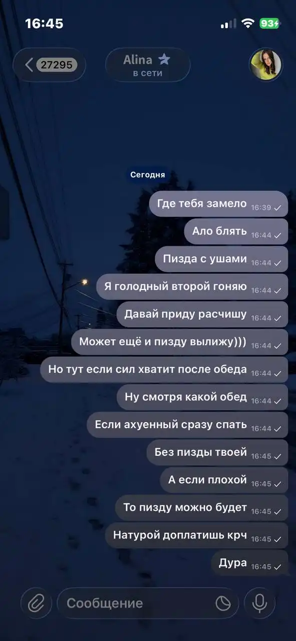 Сообщение в чате барахолки - Барахолка в Курган