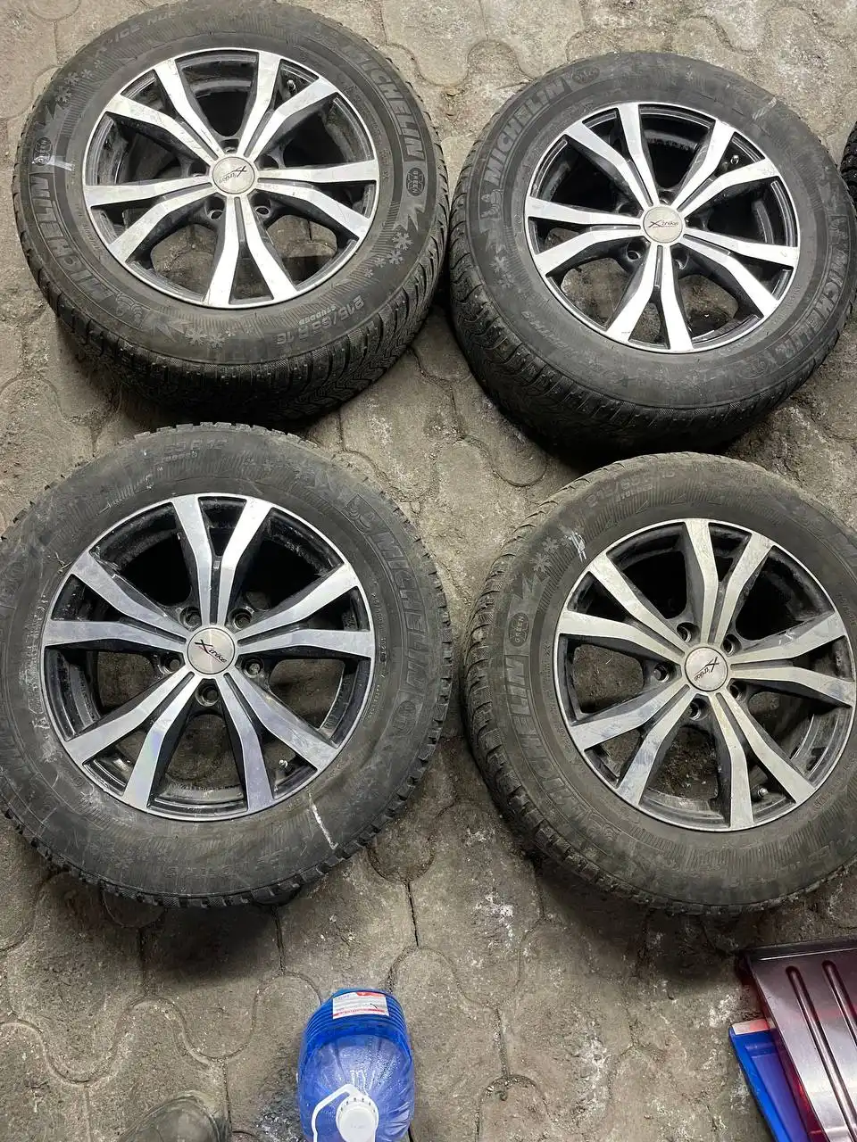 Диски R16 5x114.3 ЦО 67.1 с резиной - Колесные диски и резина (Запчасти) в Магнитогорск