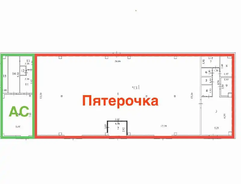 Продажа ОСЗ 546м2 с Пятерочкой и Аптекой Столички в г. Монино