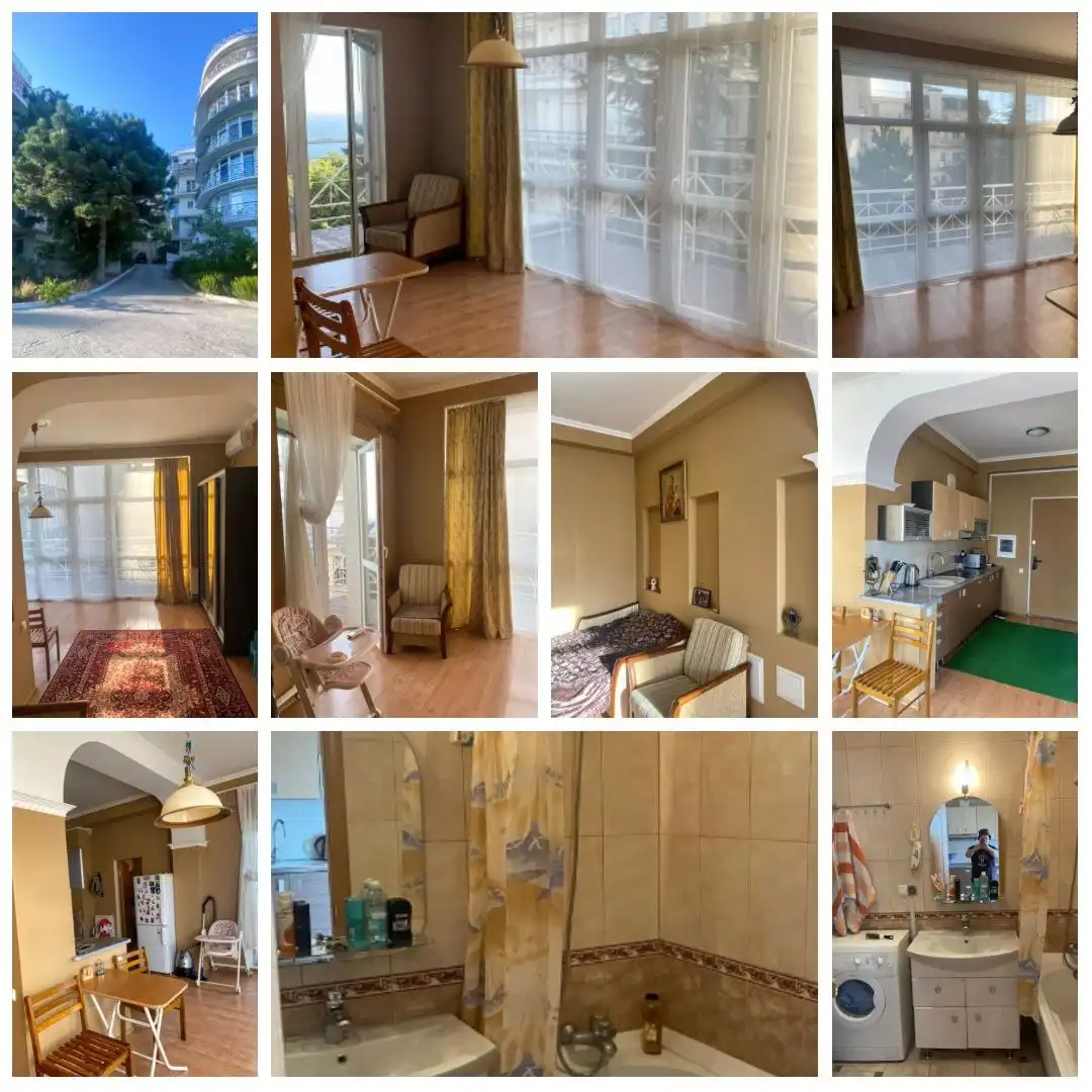 Однокомнатные апартаменты в Ялте с видом на море