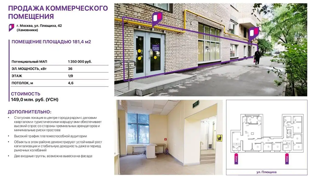 Продажа ПСН в премиальном районе Москвы - Коммерческая недвижимость (Недвижимость) в Москва