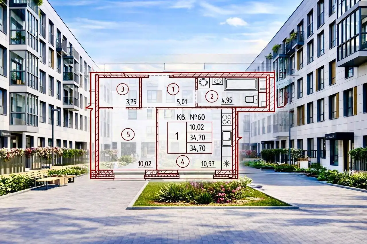 Продажа 1-комнатной квартиры в ЖК PLUS Пулковский - Квартиры (Недвижимость) в Москва