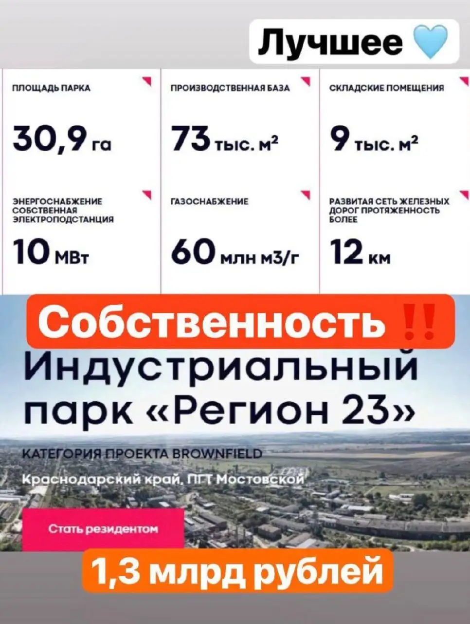 Продажа Индустриального парка 'Регион 23' в Мостовском - Коммерческая (Недвижимость) в Мостовской