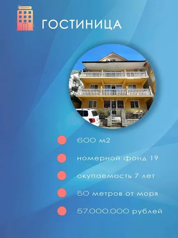 Продажа гостиницы в Адлере - Земля в Адлер
