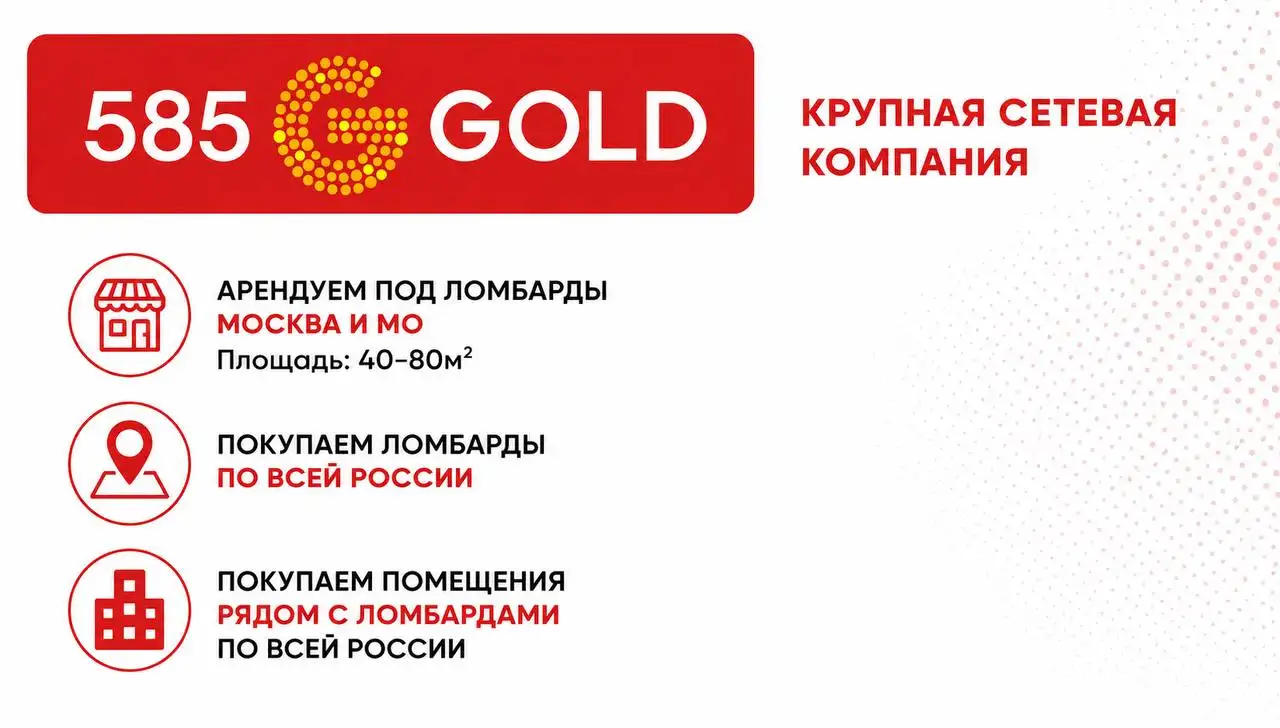 Аренда и покупка помещений под ломбарды - Коммерческая недвижимость (Недвижимость) в Москва