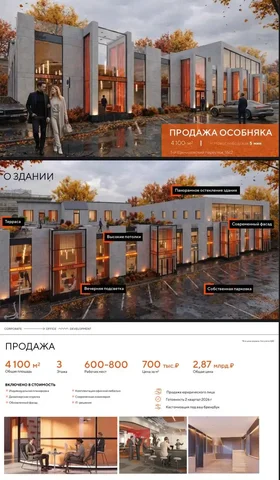 Новый представительский особняк 4100 м² под штаб-квартиру - Квартиры посуточно или длительно в Москва