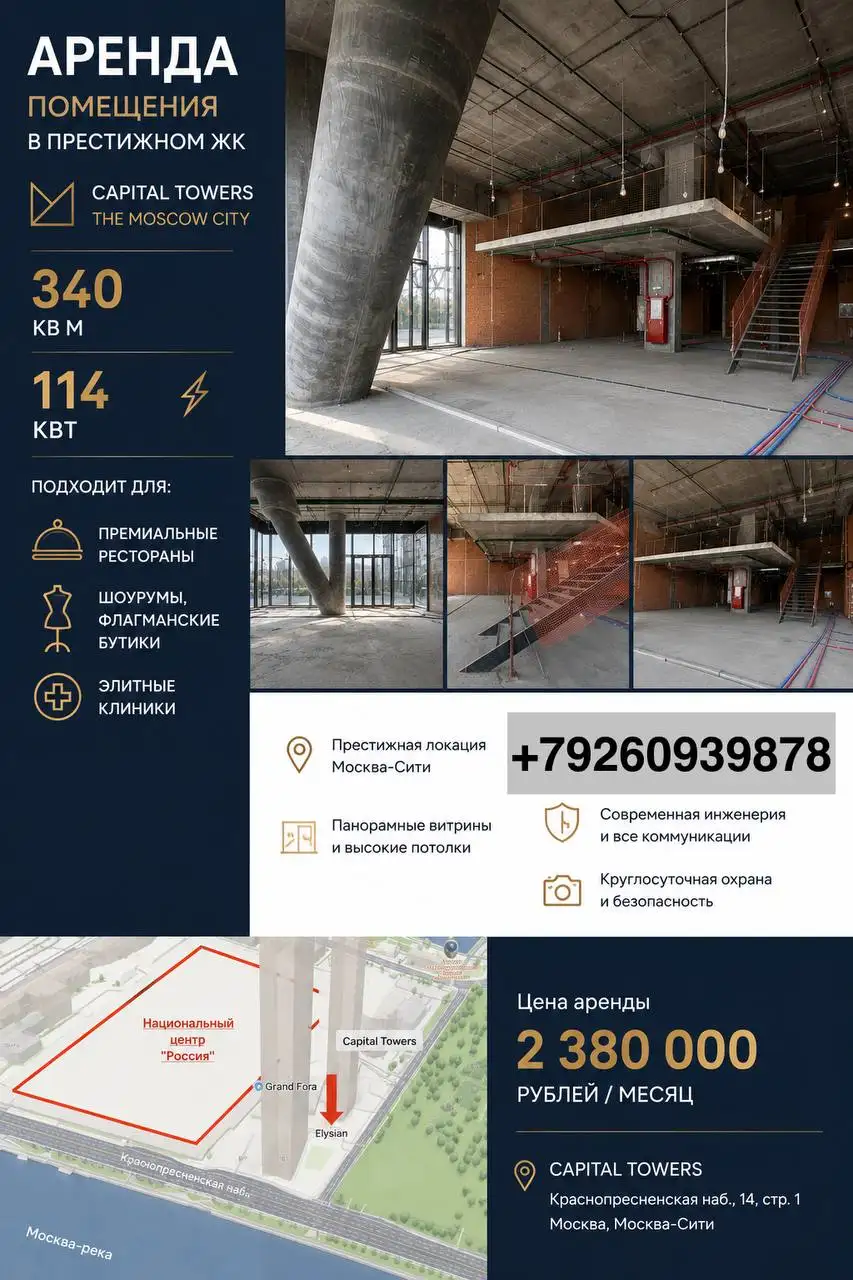 Аренда ПСН в ЖК у делового центра Москвы - Коммерческая недвижимость (Недвижимость) в Москва
