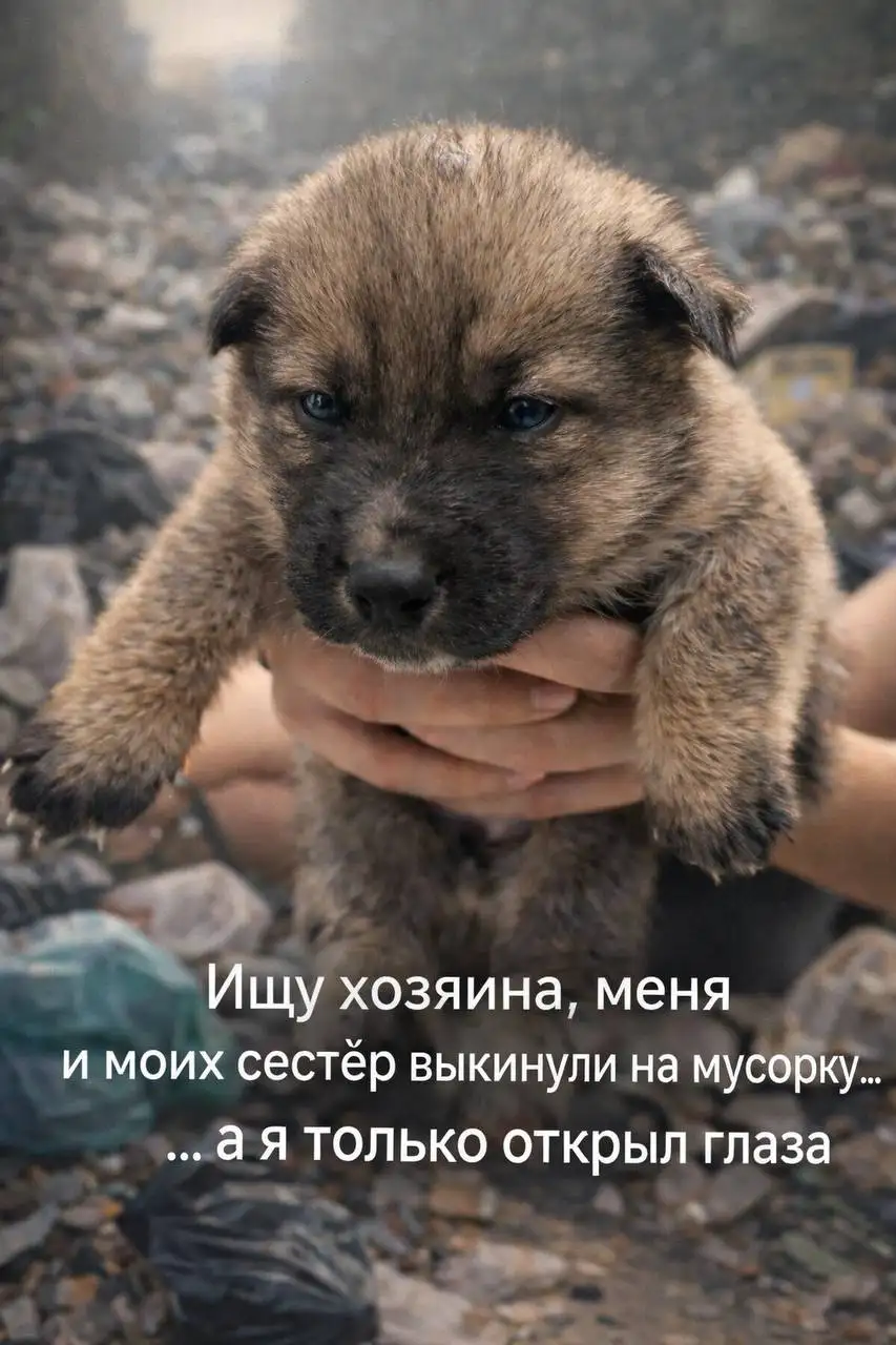 Щенок метис овчарки нуждается в спасении и заботе - Собаки (Животные) в Симферополь