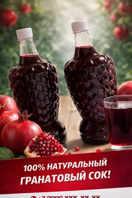 Натуральный азербайджанский гранатовый сок оптом - Цветы в Симферополь