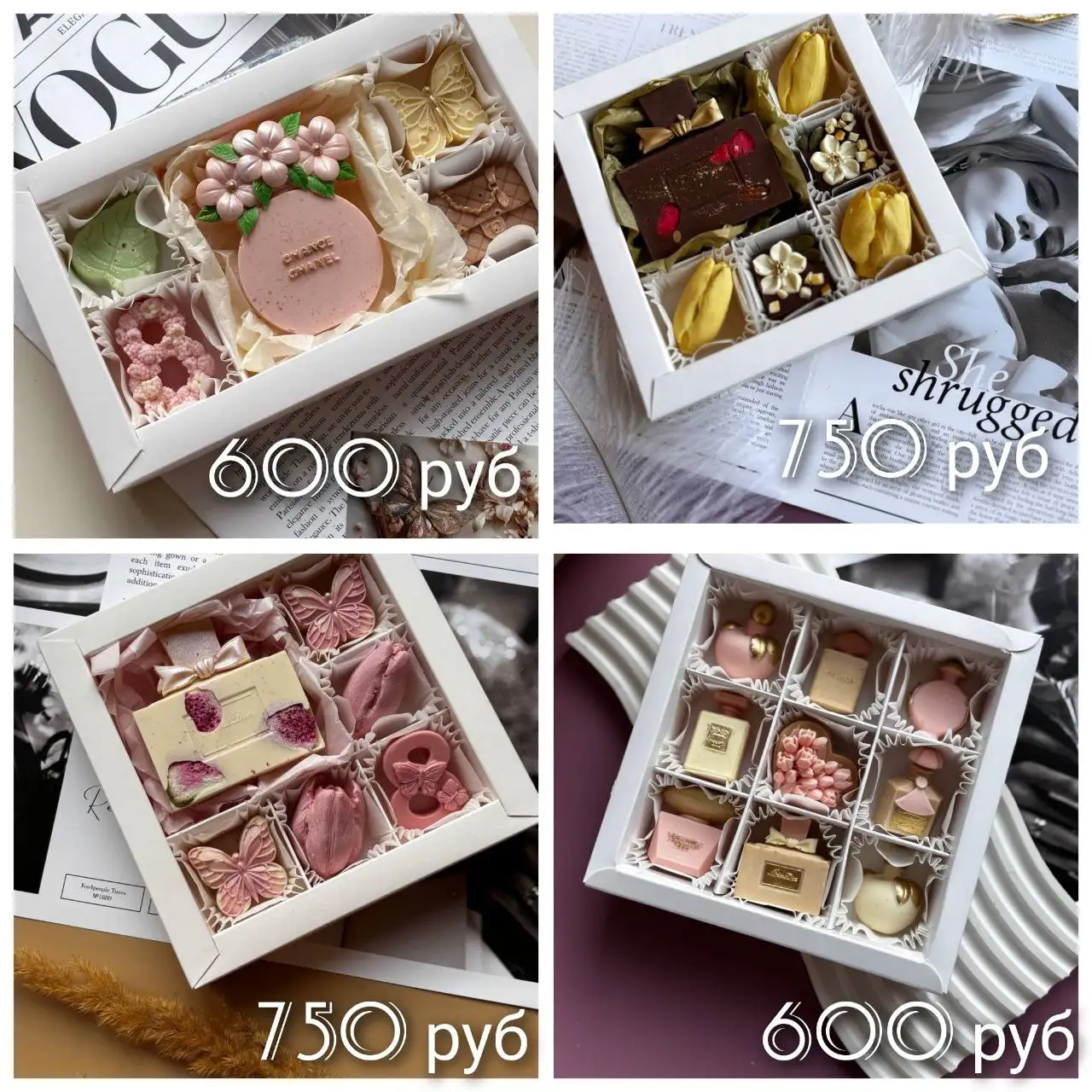 Бельгийский шоколад ручной работы к 8 Марта с капкейками и бенто тортами - Барахолка в Симферополь