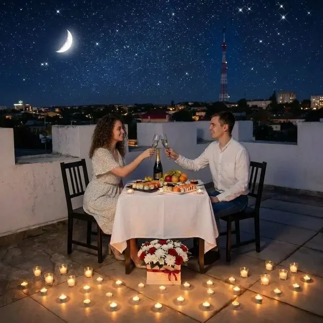ПРЕМИУМ-пакет: Трансфер, романтика на крыше, ужин и ночь в квартире - Услуги в Симферополь