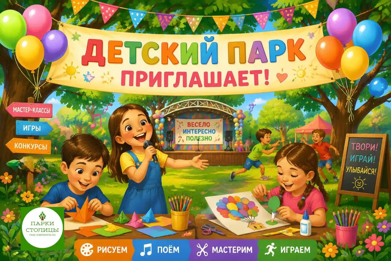 Детские мастер-классы и игровые программы в Детском парке - Детские развлечения (Хобби и отдых) в Симферополь