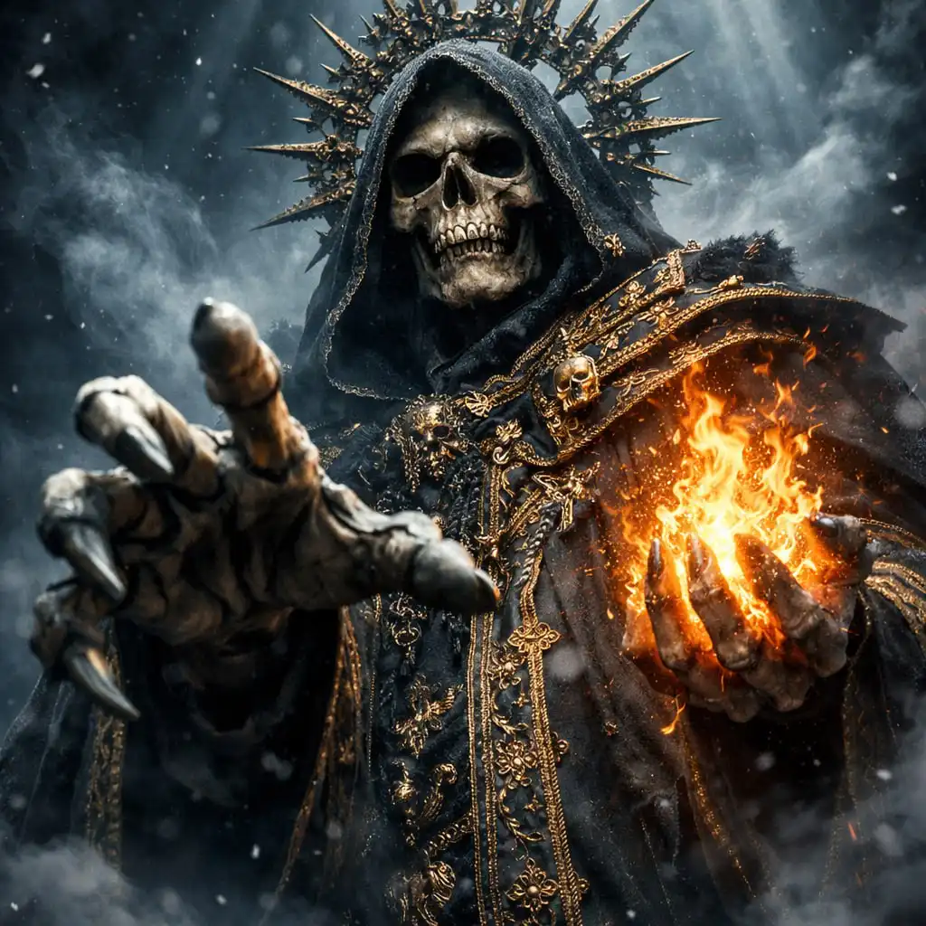 Изображение тёмного фэнтези лорда-лича