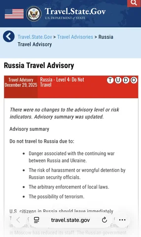 Предупреждение Госдепа США об опасности в России - Разное в Новокузнецк