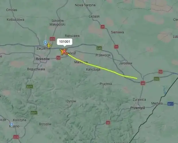 Сообщение о прибытии самолетов в Жешув после ударов - Барахолка в Новокузнецк