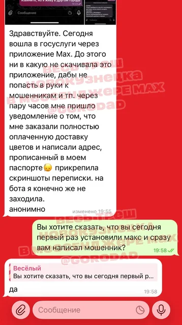 Мошенники в мессенджере MAX - IT и программирование в Новокузнецк