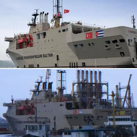 Турецкая плавучая электростанция Belgin Sultan прибыла на Кубу - Кальяны в Новокузнецк