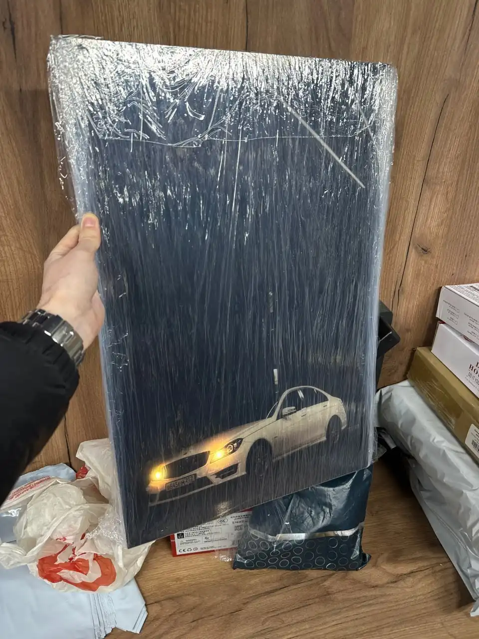 LED картина на заказ с авто или семьей