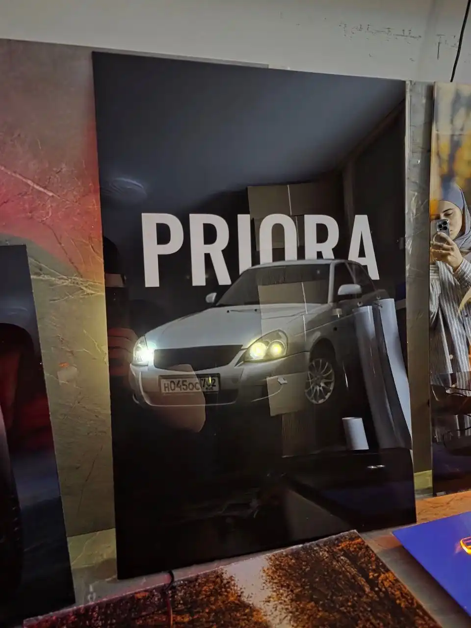 LED картина на заказ с авто или семьей